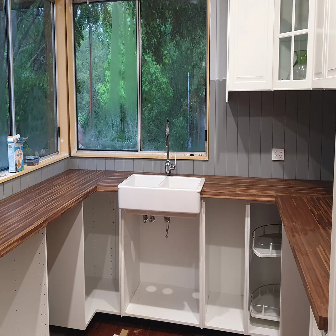 IKEA, Laminate benchtops, mason mitre